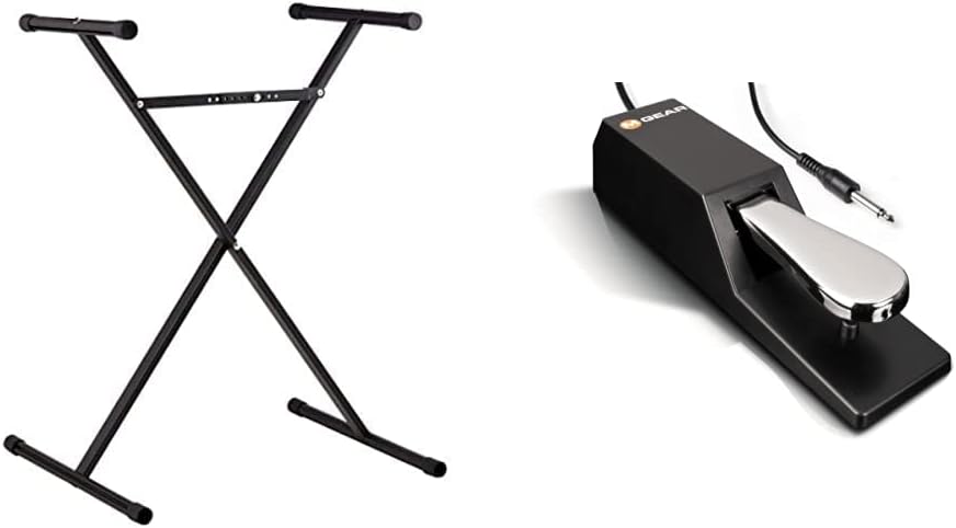 Casio ARST Adjustable Keyboard Stand with M-Audio SP-2 Pedal
