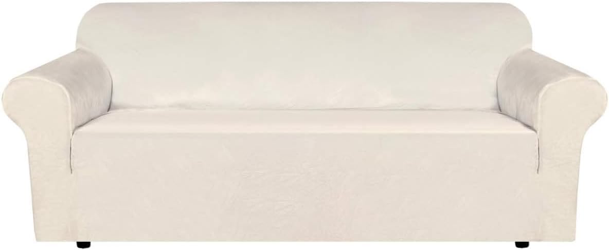 H.VERSAILTEX Stretch Velvet Sofa Covers for Large Sofas 90-97 in