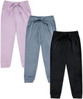 BTween Girl's 3-Pack Velour Jogger Pant Set - Soft, Coordinated