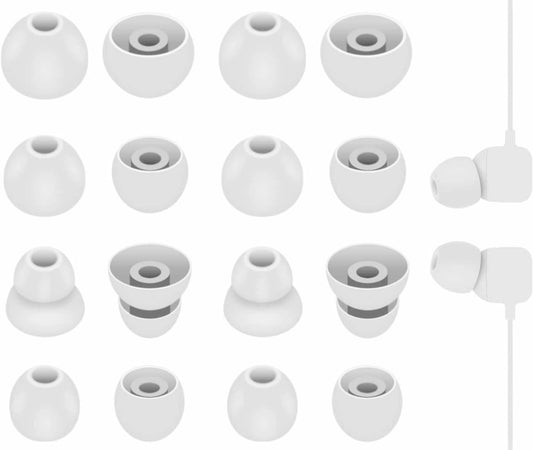 8 Pairs Flexible Silicone Ear Tips for Beats Flex - Gray
