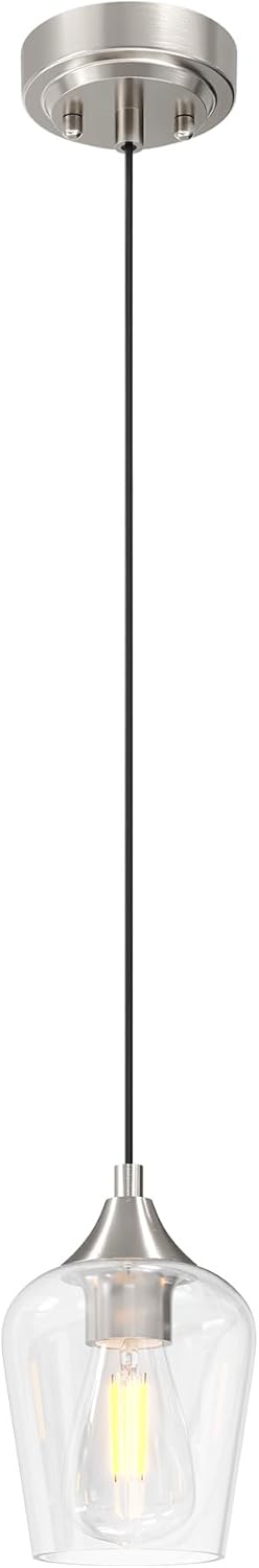 VONLUCE Pendant Lights for Kitchen Island with Clear Glass Shade