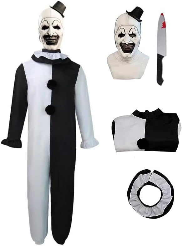 Art The Clown Costume with Mask for Kids - Scary Halloween Fun
