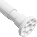 White Shower Curtain Rod 16.9-40in - Never Rust Adjustable Tension Rod