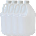 1-Gallon Reusable Plastic Jug Pack of 4 - Leak-Resistant Storage