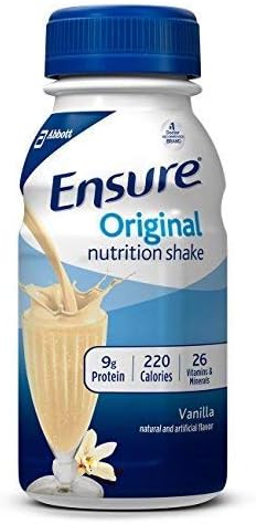 Ensure Nutritional Supplement Vanilla Flavor 8oz Bottles 24 Pack
