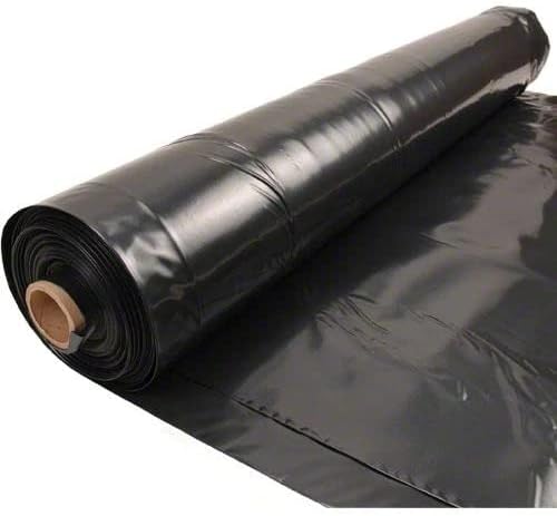 Rocky Mountain Goods 4 Mil Black Plastic Sheeting for Gardening