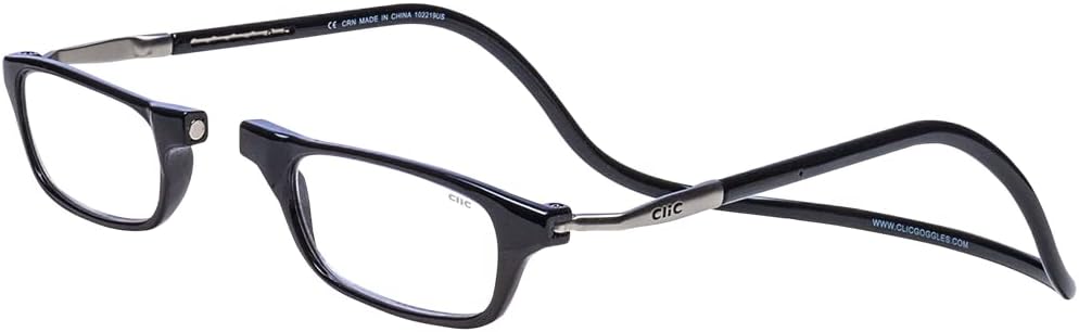 Clic Magnetic Reading Glasses for Men or Women, 2.00 Magnification