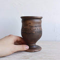 Pottery wine glass Ceramic Wine Glasses 8.5 oz - Handmade Rustic Feel