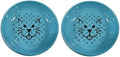 Van Ness Eco-Friendly Cat Dishes, 8 oz, (2 Pack), Vibrant Colors