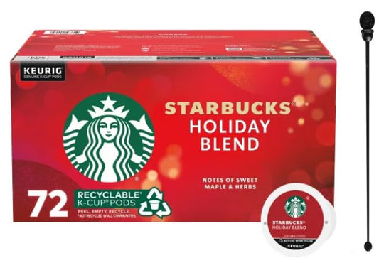 72-Count Holiday Blend Coffee Pods w/ Beverage Plug