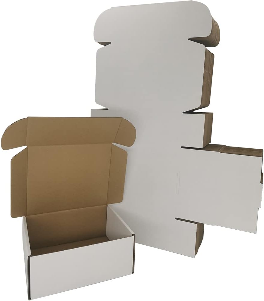50 Pack 7x6x3 Shipping Boxes for Small Business Packaging Needs