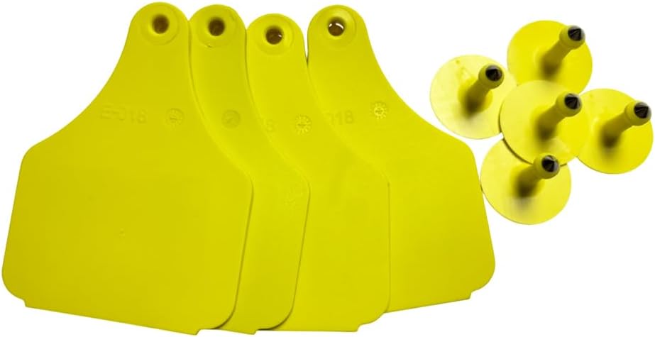 100PCS UHF RFID Animal Ear Tags for Efficient ID Management