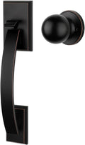Goldenwarm Oil Rubbed Bronze Front Door Knob and Handle Set