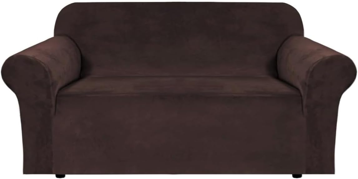 H.VERSAILTEX Stretch Velvet Loveseat Covers for Stylish Living