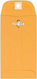 LUXPaper #5 1/2 Coin Envelopes Clasp - Durable Golden Kraft Mini