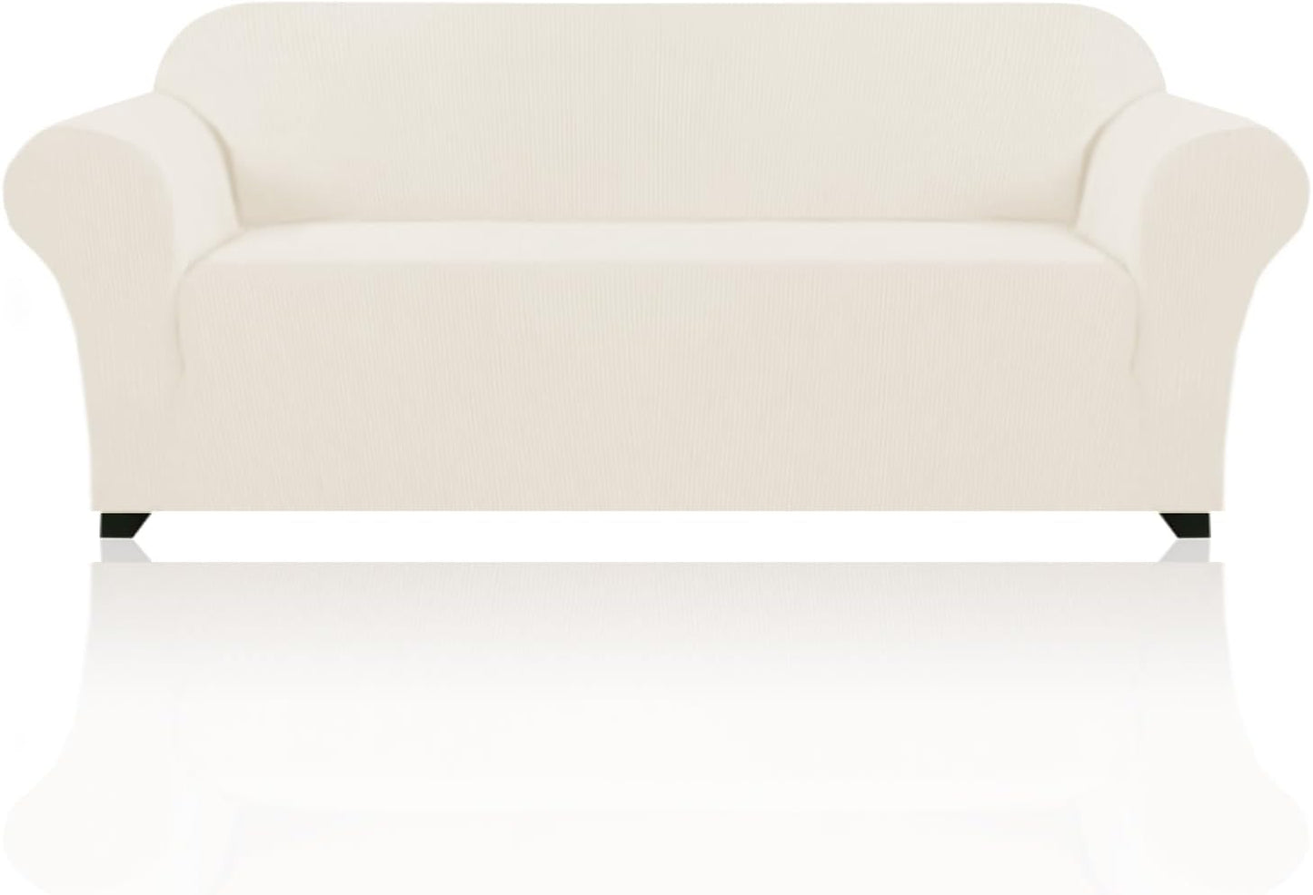 PrinceDeco Stretch Sofa Slipcover for 3 Cushion Couch Protector