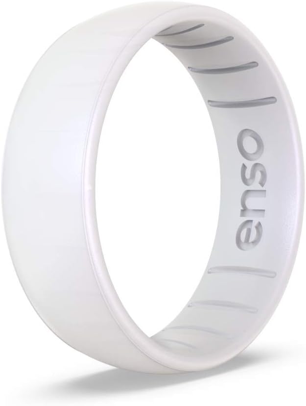 Classic Birthstone Silicone Ring for Unisex Wedding Bands