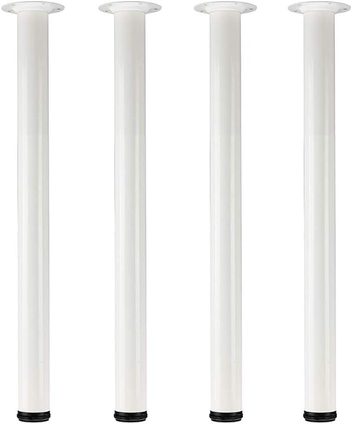 Adjustable Tall Metal Desk Legs for Office Furniture - Set of 4