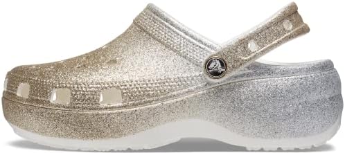 Crocs Women's Classic Platform Glitter Clog for Stylish Comfort