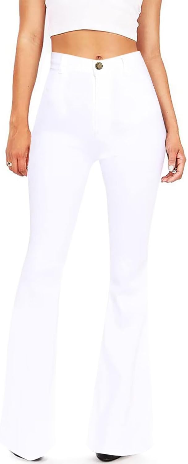 KDF Flare Jeans for Women: Stylish High Waisted Bootcut Design