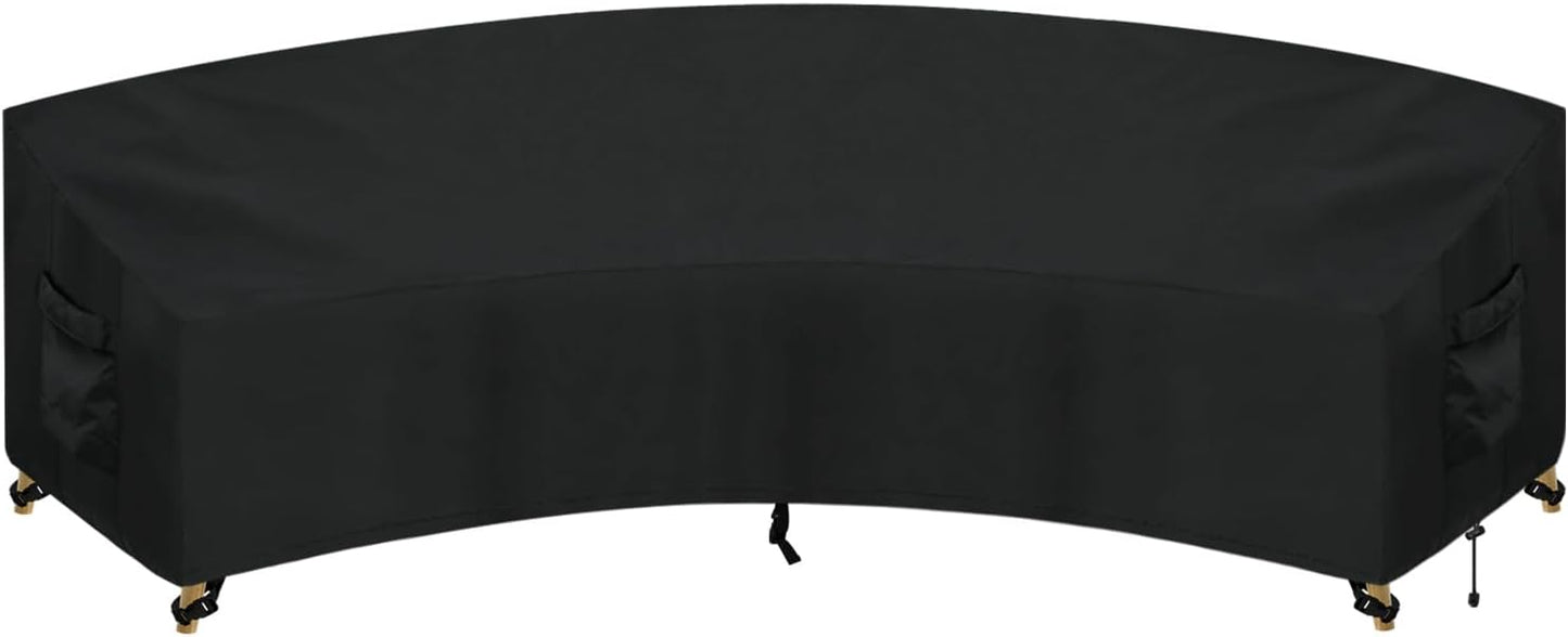 PureFit Outdoor Sectional Sofa Cover for Curved Patio Furniture