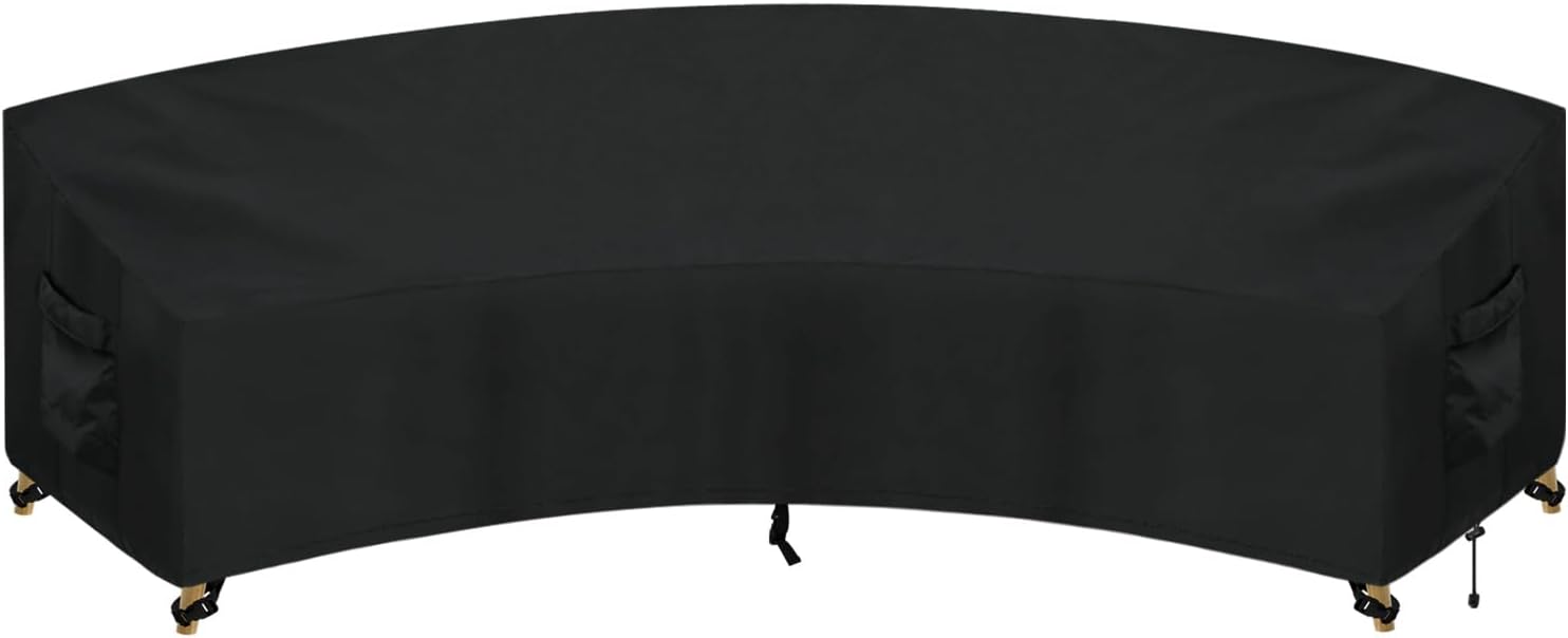 PureFit Outdoor Sectional Sofa Cover for Curved Patio Furniture