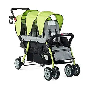 Foundations Triple Sport Stroller with Sun Canopy and Safety Features