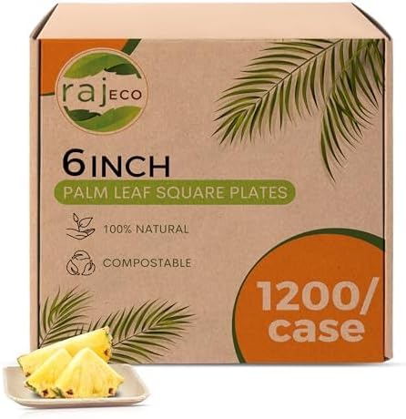 Raj Palm Leaf Bulk Plates for Eco-Friendly Dining Events