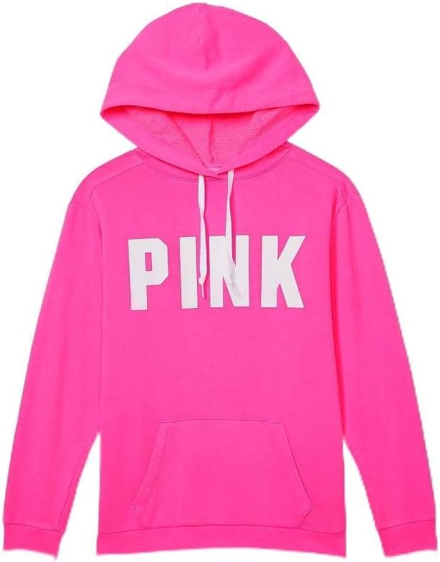 PINK Logo Campus Hoodie Sweatshirt for Women - Cozy Style