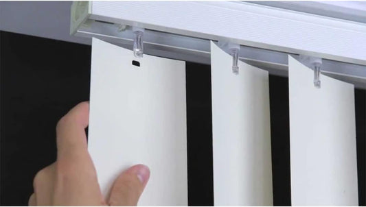 Vertical Blinds Replacement Slats Heavy Duty PVC Smooth Curved