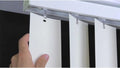 Vertical Blinds Replacement Slats 64.5in White PVC (5 Slats)