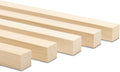 DIY Wooden Square Dowel Rod 1 in x 48 in Pack of 5 - Sturdy Pre-Sanded