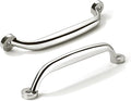 6 in Hole Center Polished Nickel Cabinet Pulls 10 Pack - Heavy Duty