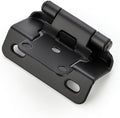 Semi-Overlay 1/2 in Self-Closing Cabinet Hinges Matte Black - 50 Pack