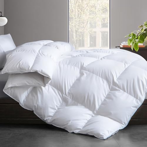 Luxurious Feather Comforter for All Season Cozy Bedding