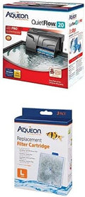 Aqueon QuietFlow LED PRO Aquarium Power Filter Size 20 - Quiet