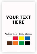 36in x 24in Custom Metal Sign - Personalize Text, Rust Free