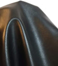Black 0.9 mm Soft Faux Vegan Leather by the Yard - 10 Yards