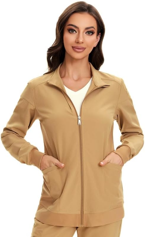 COZYFIT Scrub Jackets for Women with Ample Storage and Comfort