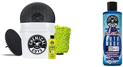 Chemical Guys Car Wash Detailing Bucket & Accessories Bundle