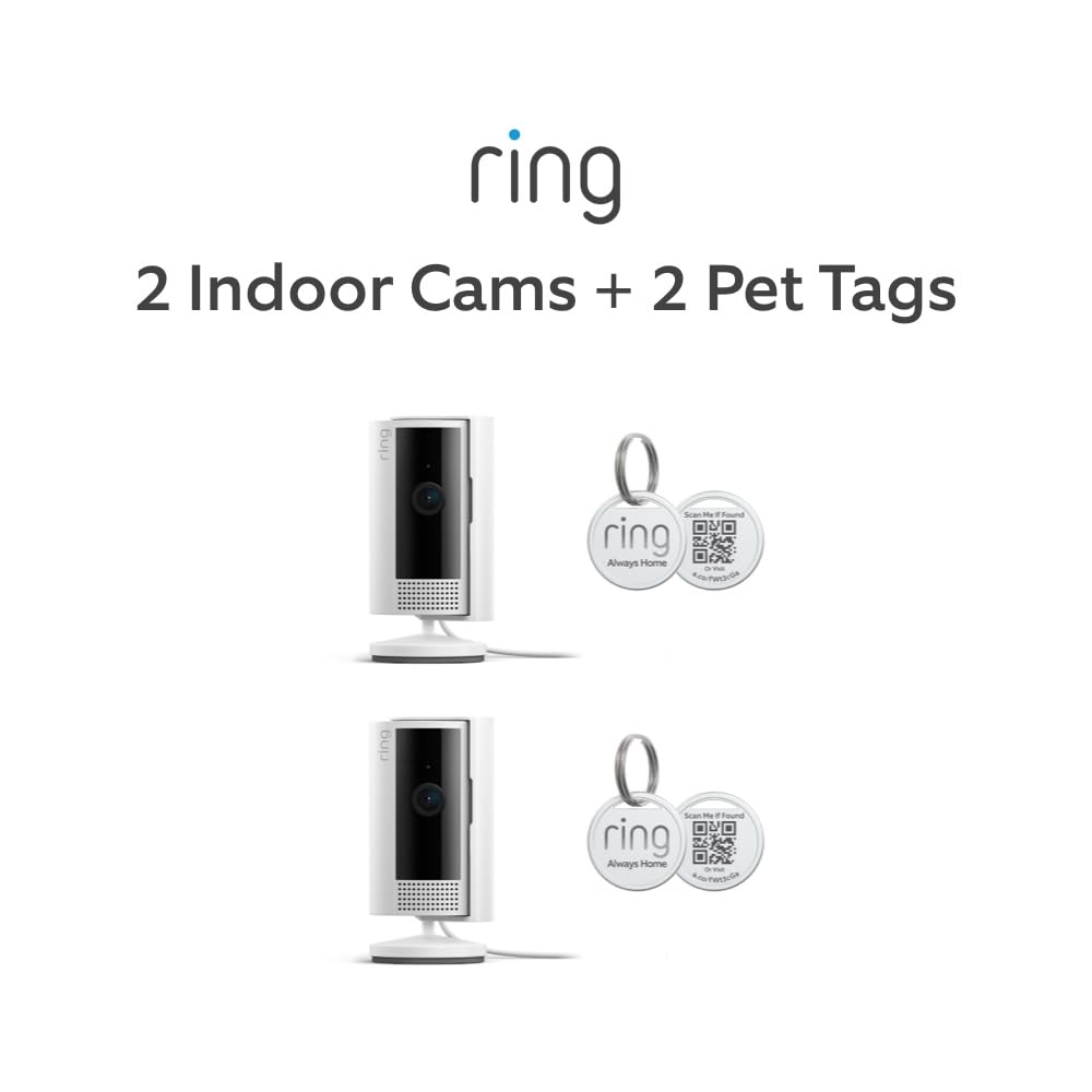 Ring Indoor Cam (2nd Gen) Bundle: Home Security & Pet Monitoring