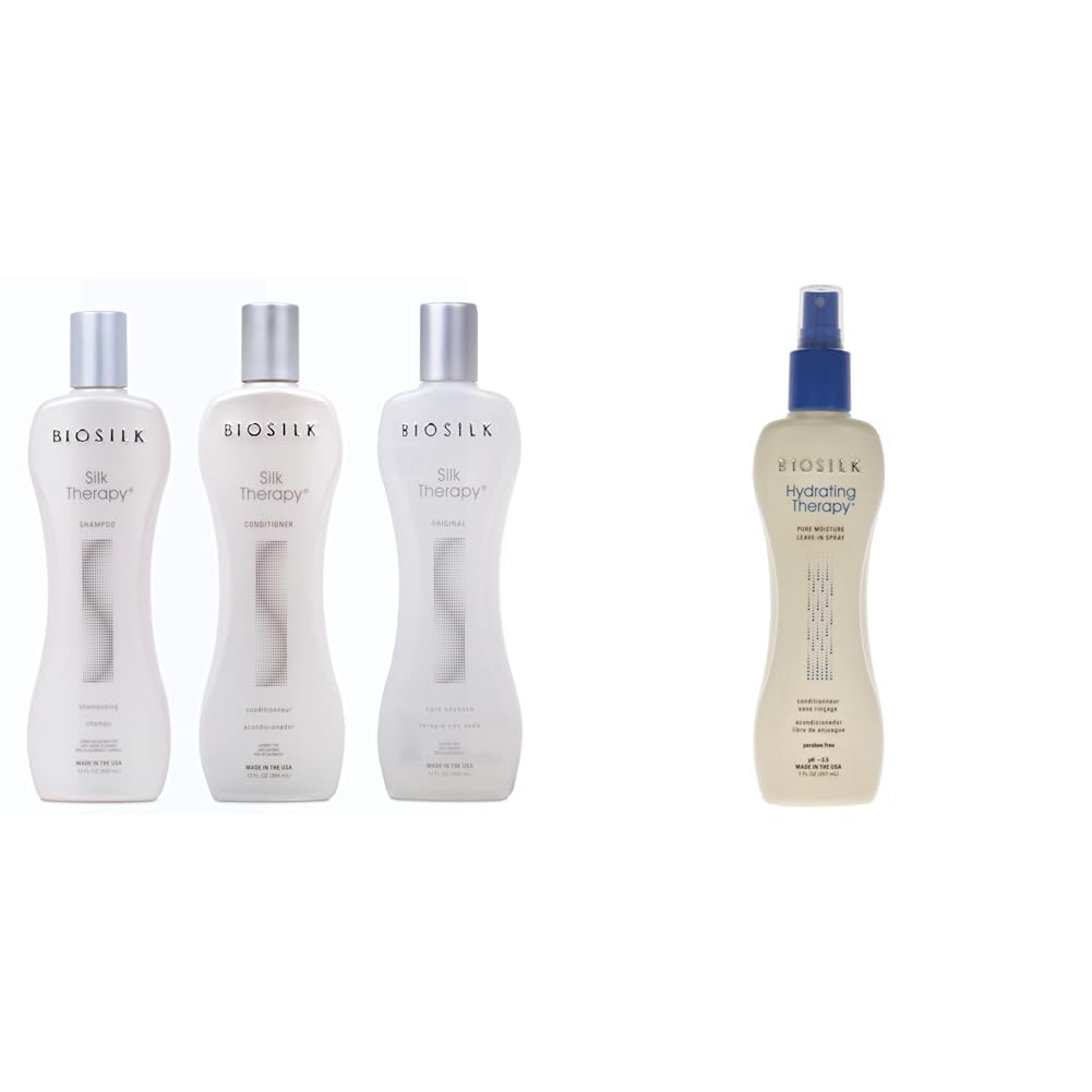 Biosilk Silk Therapy 3-Piece Kit for Moisture & Anti-Frizz