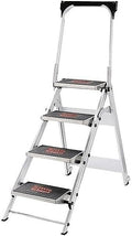 Safety Step Ladder Four Step with Handrail - Stable 4 ft Stepstool