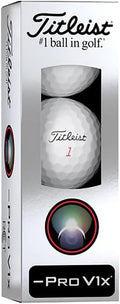 Titleist Pro V1X Left Dash RCT Golf Balls - Enhanced Performance - 3 Balls