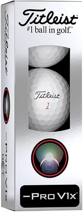 Titleist Pro V1X Left Dash RCT Golf Balls - Enhanced Performance - 3 Balls