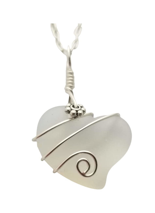 Yinahawaii Handmade Sea Glass Necklace - Unique Ocean Jewelry