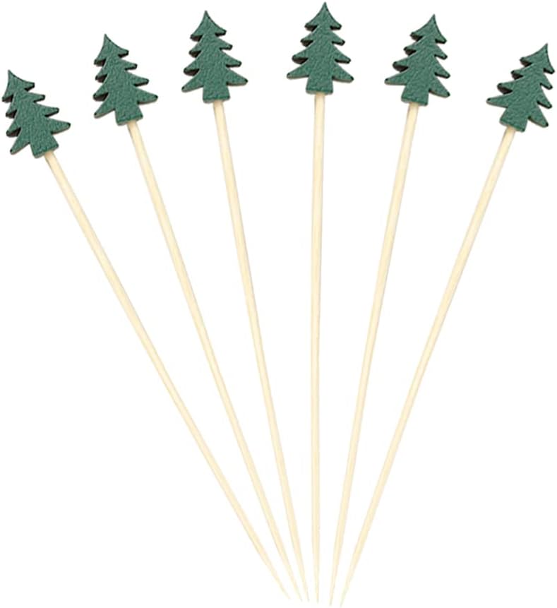 Christmas Tree Cocktail Picks: Festive Garnish Fun!