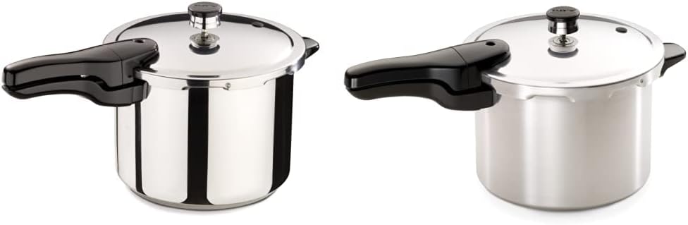 Presto 6-Quart Stainless Steel & Aluminum Pressure Cookers