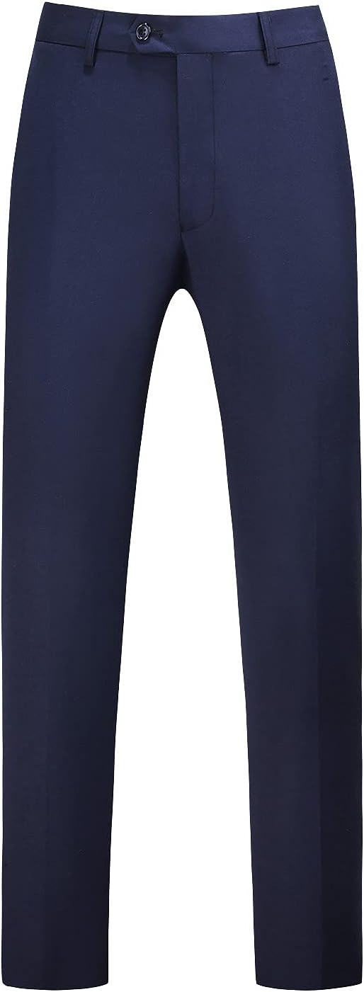 MOGU Mens Front Flat Casual Dress Pants Slim Fit for Every Occasion