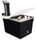 Everie Sous Vide Container 12 Quart Bundle - Universal Lid, Rack